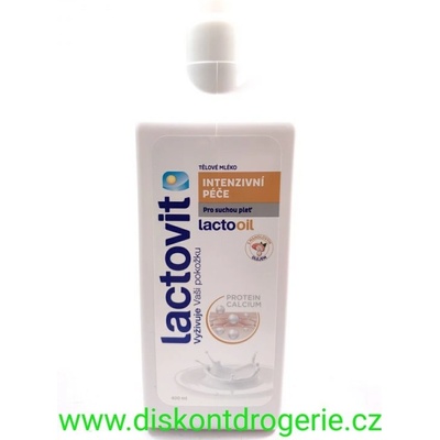 Lactovit Lactooil Intenzivní péče tělové mléko dávkovač 400 ml
