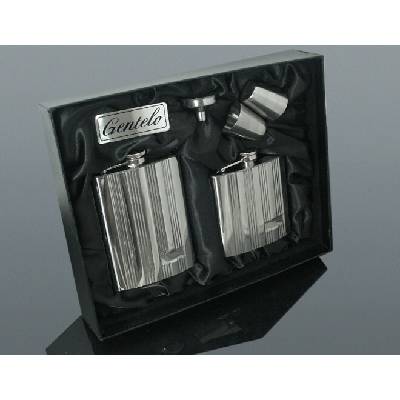 Súprava DOUBLE IRON ploskačka 240 a 180 ml + 2 ks štamperlíkov 30 ml