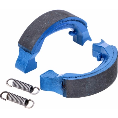 Sada brzdových paken Polini Sport 80x18 mm včetně pružin pro bubnovou brzdu, v modré barvě, pro Honda Camino, Peugeot 103, 104, Puch Maxi (drátěné kolo), MV50X, X30, X50 176.1241/R | Zboží Auto