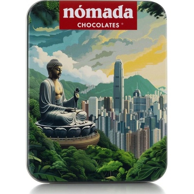 Nómada mléčná čokoláda box Hong Kong 50 g