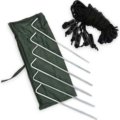 DD Hammocks Stanové kolíky a úvazy Pegs + Guy Lines - 6ks – Zboží Dáma