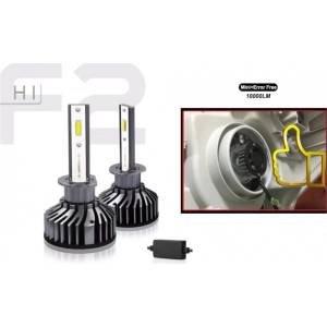  Комплект Умалени Mини Лед Led Диодни Крушки H1 Х1 12V 24V 72W 10000lm За Фарове Can Bus без Грешки
