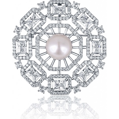 JwL Luxury Pearls dámska brošňa s perlou JL0665