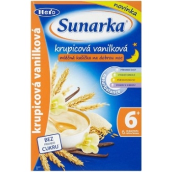 Sunárek Mléčná kaše na dobrou noc krupicová vanilková 225 g