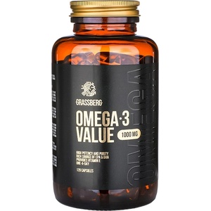 Grassberg Omega-3 Value, 1000 mg, 120 капсули, Grassberg (7061)