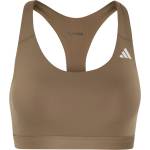 adidas Дамски спортен сутиен adidas Women's Optime Essentials Workout Medium Support Sports bra - Khaki Six - размер XS (114-4089-0211)