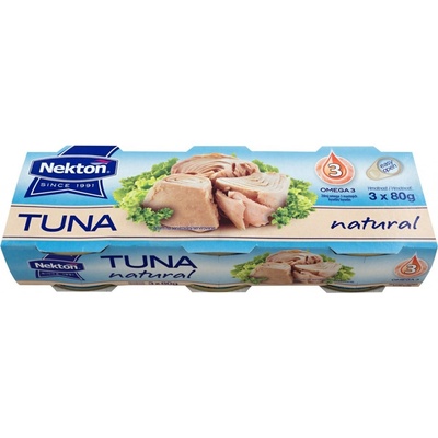 Nekton Tuniak vo vlastnej šťave 3x80g