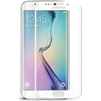 AMA Закалено защитно стъкло за Samsung Galaxy S6 Edge Plus, Full Cover 3D, бяло (90234)