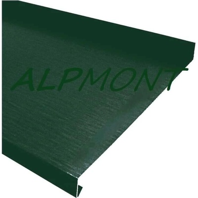 Parapet venkovní r.š.200mm - pozink Lakovaný RAL 6020 chromová zelená s folií dl.2m