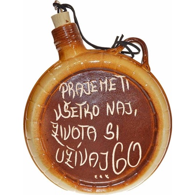 Keramická ploskačka K 60. narodeninám