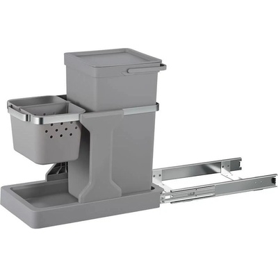 EKO-Europe Кош за вграждане EKO DECO за разделно събиране (20 л + 4 л) - сив (EKO 993120 - Grey)