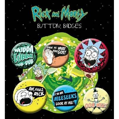 ABYstyle Sada odznaků bláznivé situace Ricka and Mortyho Rick a Morty