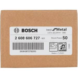Bosch Фибърен шлифовъчен диск R574, BfM D = 115 мм; Г = 60 2608606727 (2608606727)