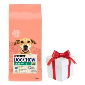 Dog Chow Adult Light Turkey 14 кг + безплатна изненада за кучето