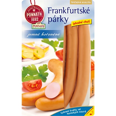 Ponnath ŘEZNIČTÍ MISTŘI Frankfurtské párky 200 g – Zboží Dáma