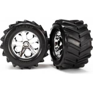 Traxxas колело 2.8" All-Star хром, гуми Maxx (чифт)