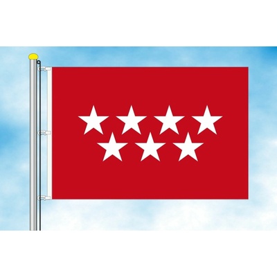 LIBEA, s.r.o. Madrid vlajka Rozměr: 40×60 cm, Uchycení: Karabiny na stožár