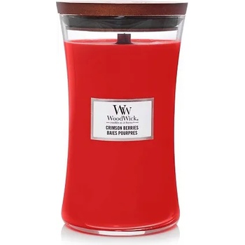 WoodWick Crimson Berries ароматна свещ с дървен фитил 609, 5 гр