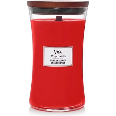 WoodWick Crimson Berries ароматна свещ с дървен фитил 609, 5 гр