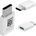 Samsung MicroUSB to USB-C Adapter - microUSB адаптер за устройства с USB-C порт (бял) (bulk) (GH98-40218A (GH96-12487A))