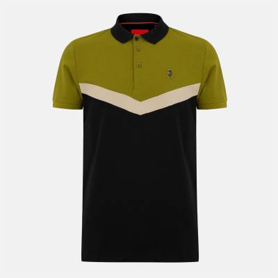 Luke Блуза с яка Luke Men's Cala Chev Short-Sleeve Polo Shirt - Cardamom Blk