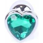  Metal plug anal plug crystal heart 7cm