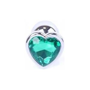  Metal plug anal plug crystal heart 7cm