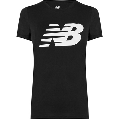 New Balance Дамска тениска New Balance Classic Logo T-Shirt Womens - Black
