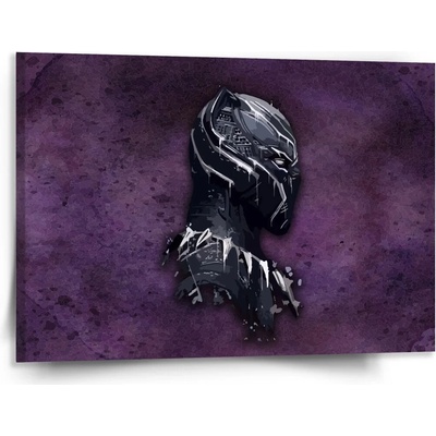 Sablio Obraz BLACK PANTHER z profilu Fialový hmlistý - 150x110 cm