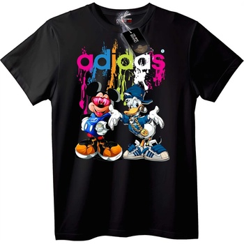 NOONEBRAND Тениска Adidas Mickey & Donald - 2XL, White