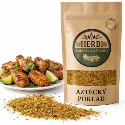 Herbi Aztécky poklad aromatická zmes korenia na mäso a omáčky 100 g