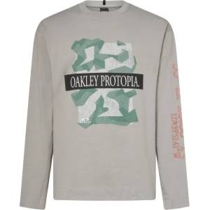 Oakley Мъжка блуза с дълъг ръкав Oakley MTN Ridge L/S Tee Longsleeve - Cement (216-7648-0113)
