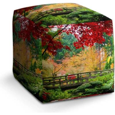 Sablio Taburet Cube Most v parku: 40x40x40 cm