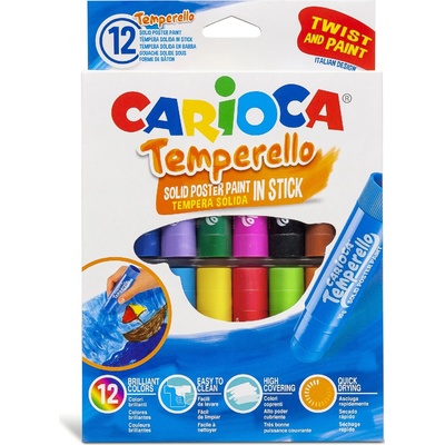 Carioca temperové barvy v tyčince 12 ks