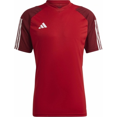 adidas pánsky futbalový dres TIRO 23 JSY červená vínová biela