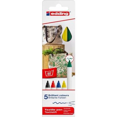Fix na textil a kůži Edding vícebarevný 5 ks