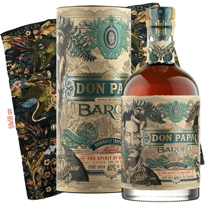 Rum Don Papa Baroko 40% 0,7 l (darčekové balenie šatka)