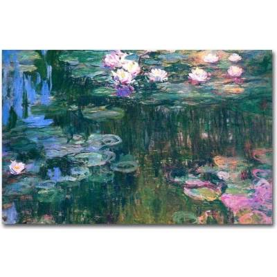 Wallity Claude Monet obraz zelená/barevná/modrá