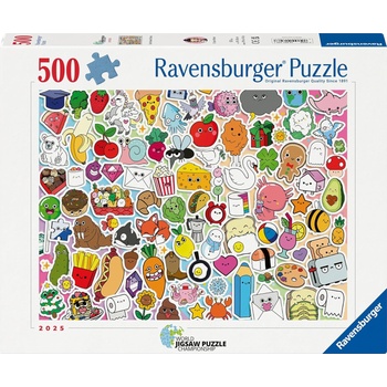 Ravensburger Пъзел Ravensburger от 500 части - Сладък хаос (12001796)