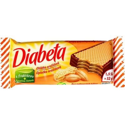 Diabeta Oplatka arašídová DIA 32 g