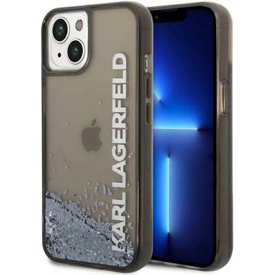 KARL LAGERFELD Кейс Karl Lagerfeld KLHCP14MLCKVK за iPhone 14 Plus 6.7"", черен / черен, твърд, Liquid Glitter Elong