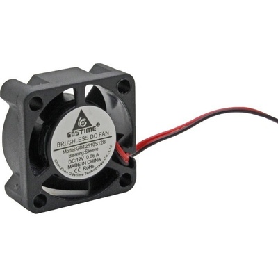 Ventilátor 25x25x10mm, 12V DC