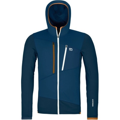 Ortovox FLEECE GRID HOODY tmavo modrá