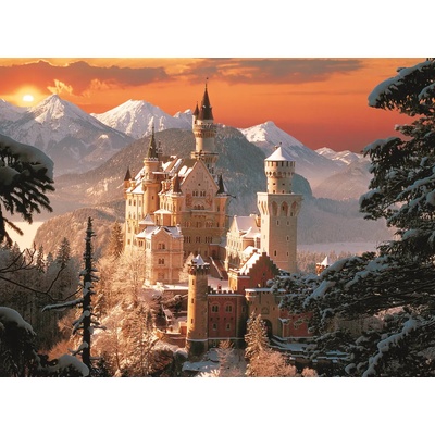 Trefl - Puzzle Neuschwanstein in winter, Bavaria, Germany - 3 000 piese