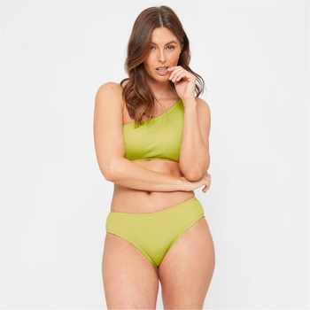 Image 1 of Be You Дамски бикини Be You Ladies Textured Bikini Bottoms - Lime