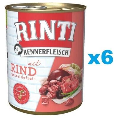 Rinti Kennerfleisch Adult Beef 6 x 400 g
