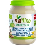 BioNino Био пюре BioNino - Елда с кокосово мляко и плодове, 6 м+, 190 g (F06030011A0005) - ozone