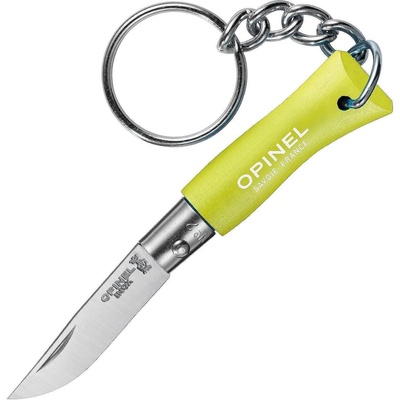 Opinel Джобен нож с ключодържател Opinel №2, жълт (002271-pe)