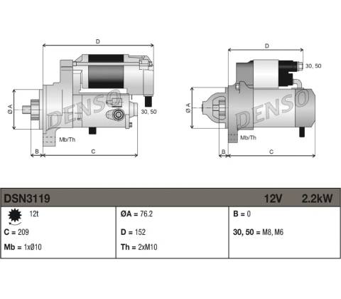 Startér DENSO DSN3119