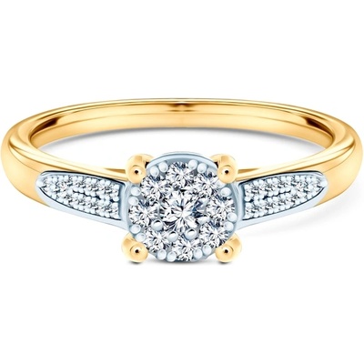 SAVICKI Годежен пръстен Savicki: двуцветно злато, диаманти